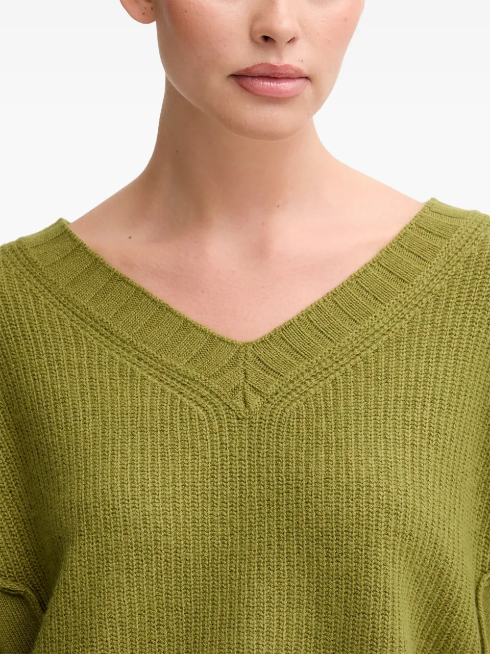 Benetton Trui met V-hals Groen