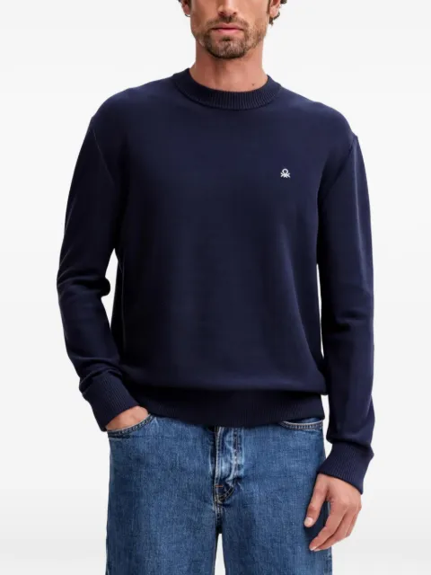 Benetton suéter con logo bordado