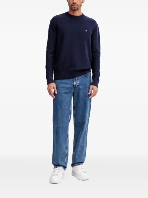 Benetton pull à logo brodé