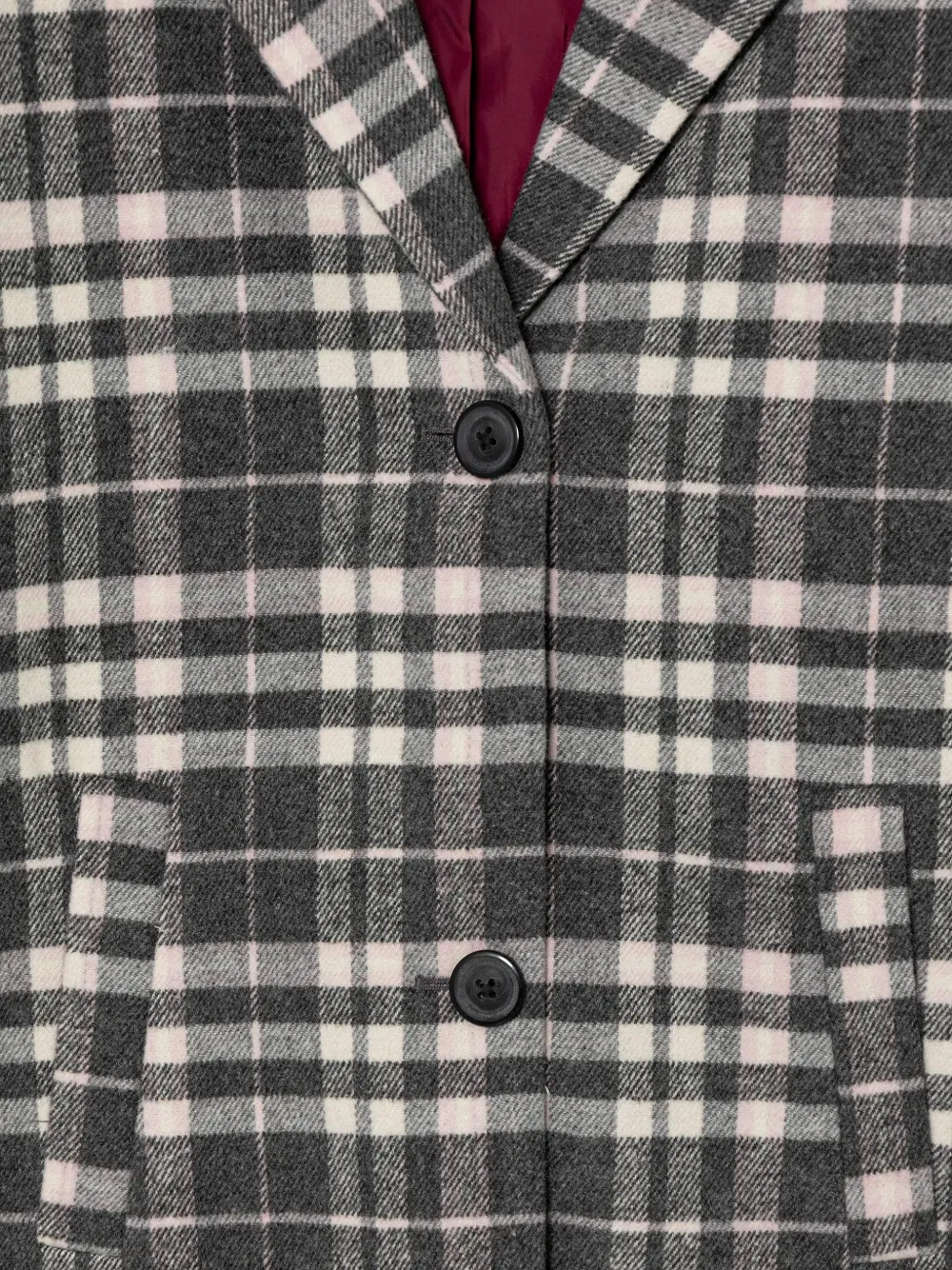 Benetton Jas met Prince-of-Wales-ruit Grijs