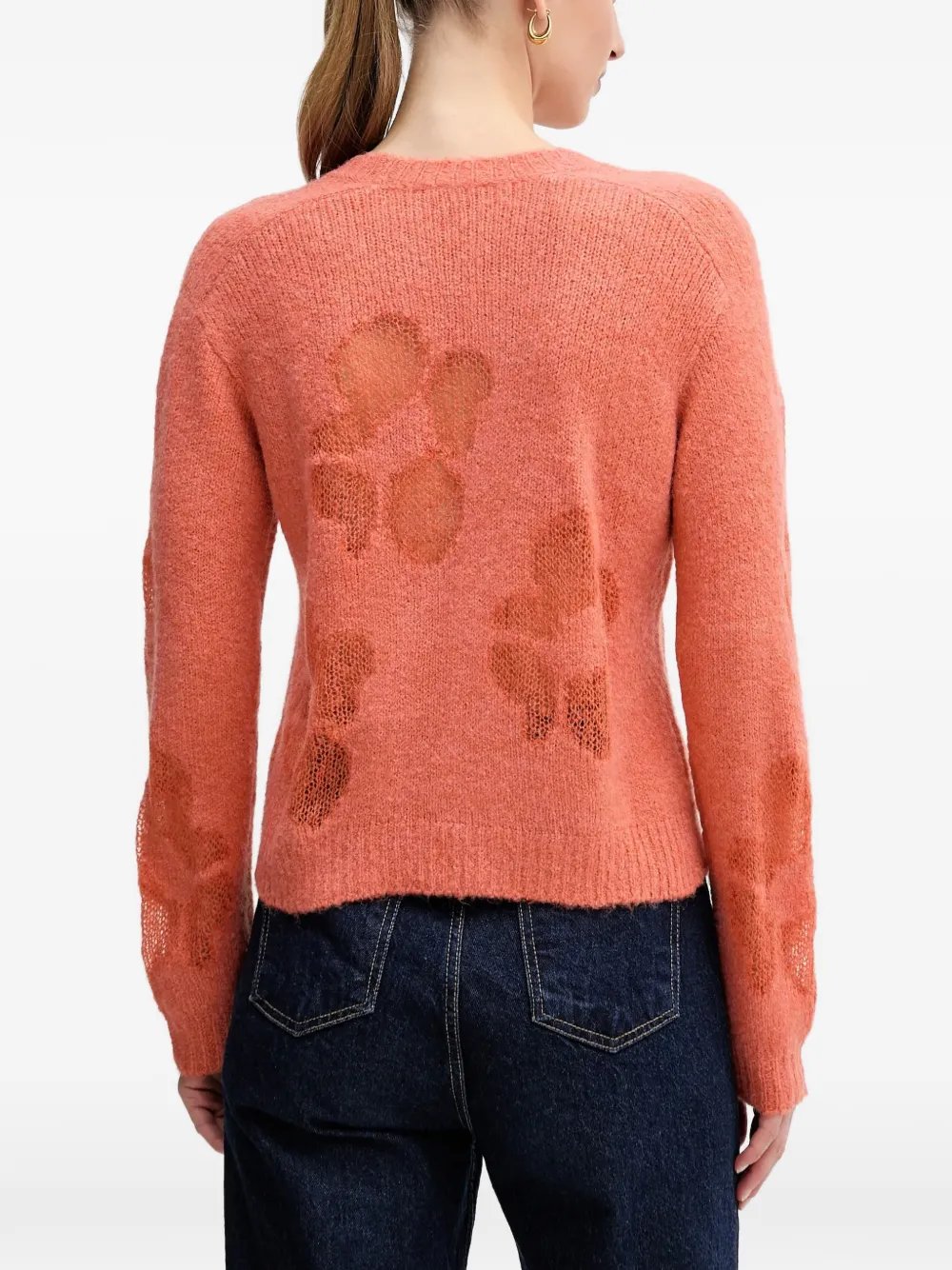 Benetton Trui met ronde hals Oranje