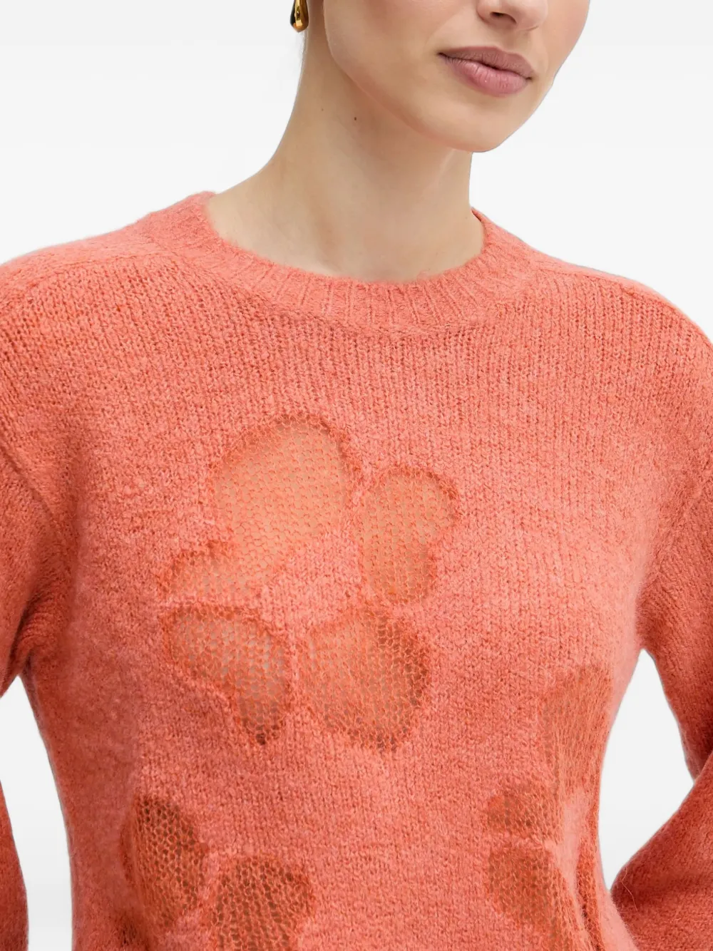 Benetton Trui met ronde hals Oranje