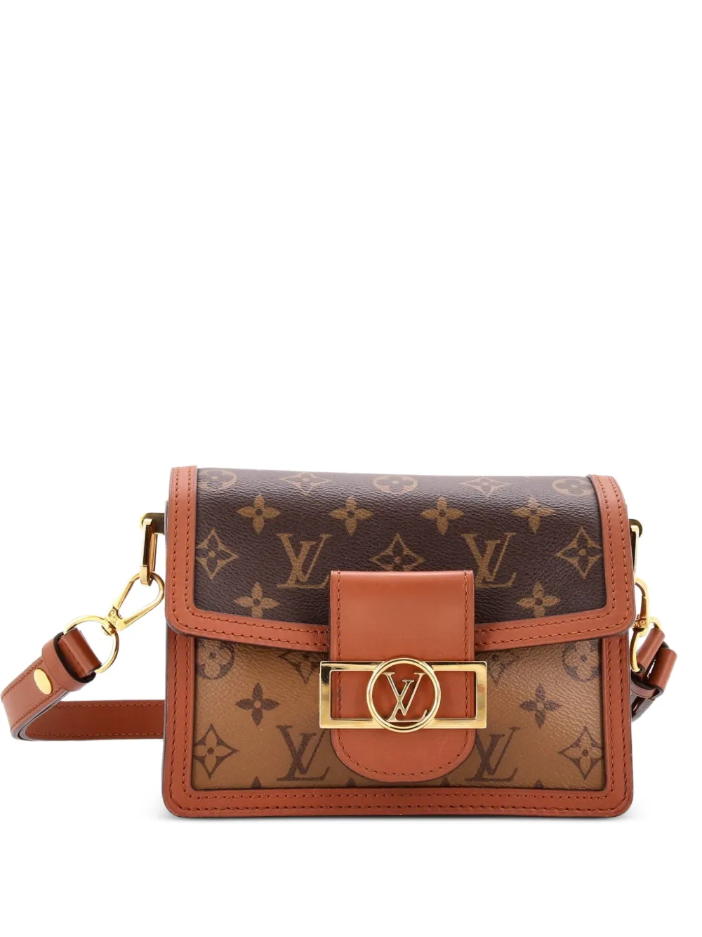 Louis Vuitton Pre-Owned Dauphine Shoulder Bag Reverse Monogram Canvas Mini crossbody bag - Marrone