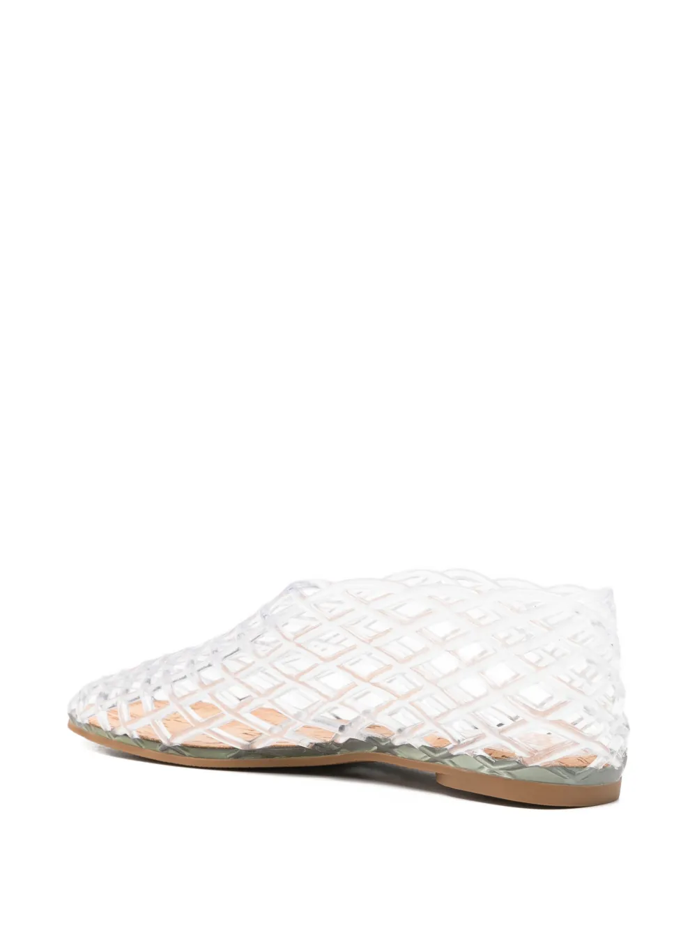  La Piscine Perforated Ballet Flats - White 