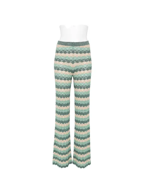 DIXIE chevron-knit trousers