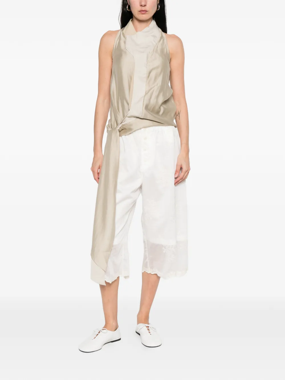  Our Legacy Lace-trim Shorts - White 