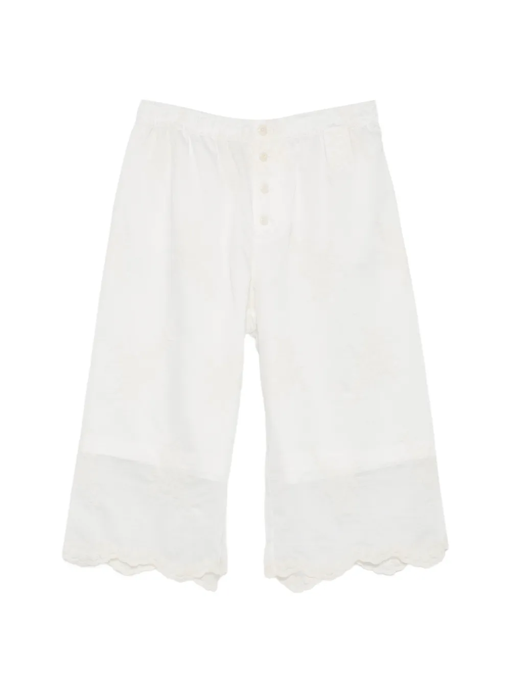 OUR LEGACY lace-trim shorts - Bianco