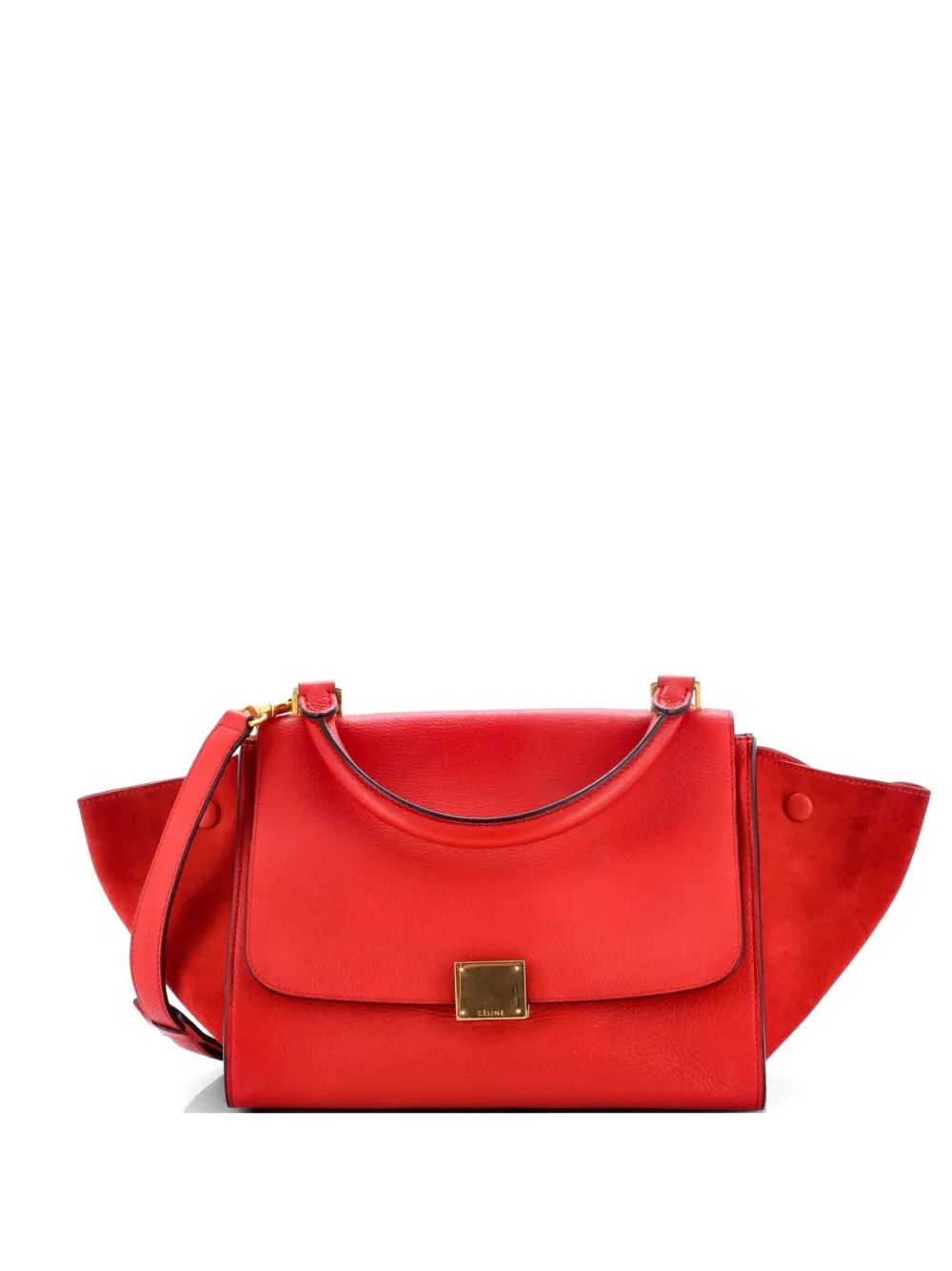 Celine Pre-Owned Trapeze Bag Leather Small satchel - Rosso