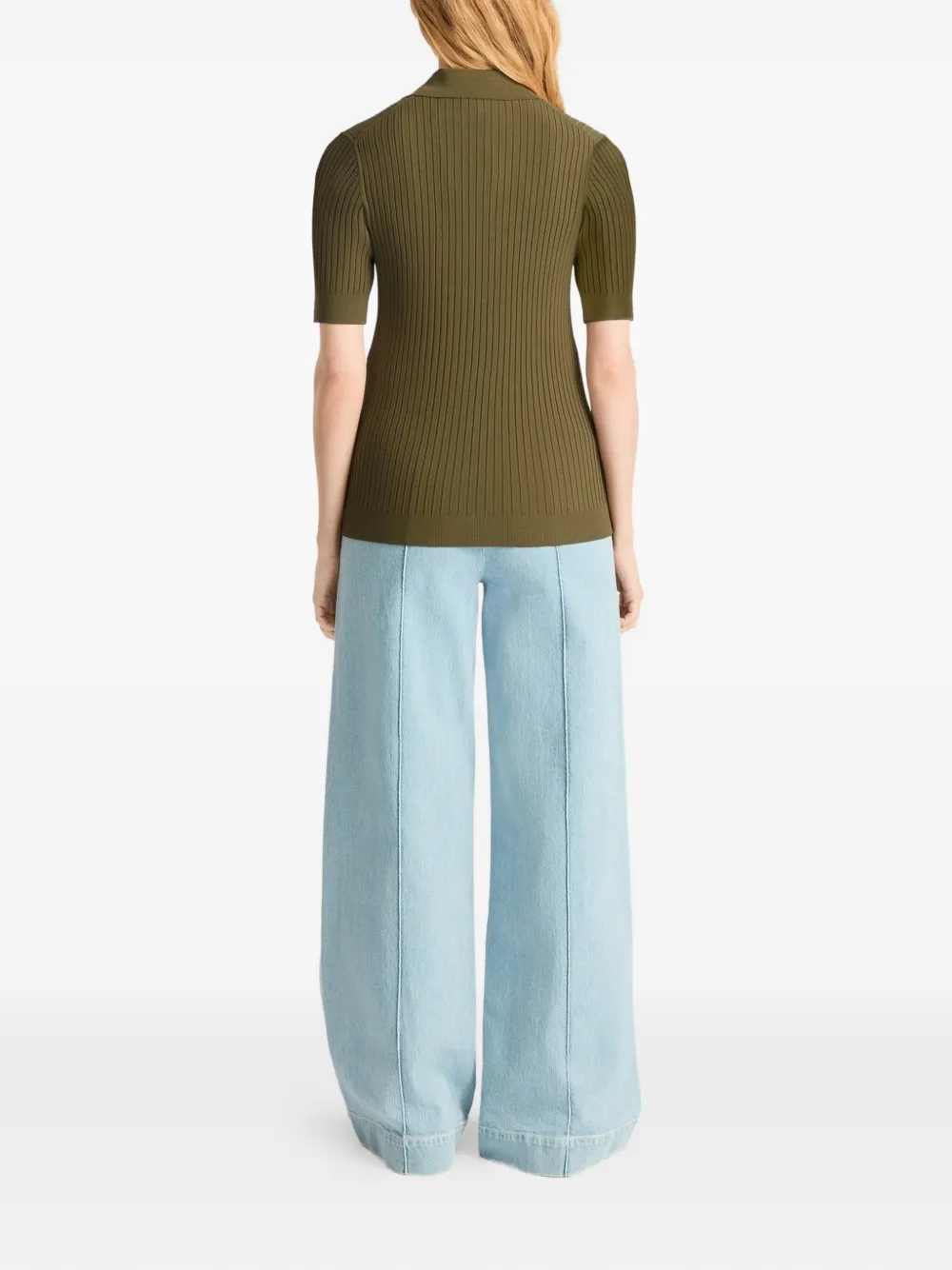 Fusalp Vera geribbeld poloshirt Groen