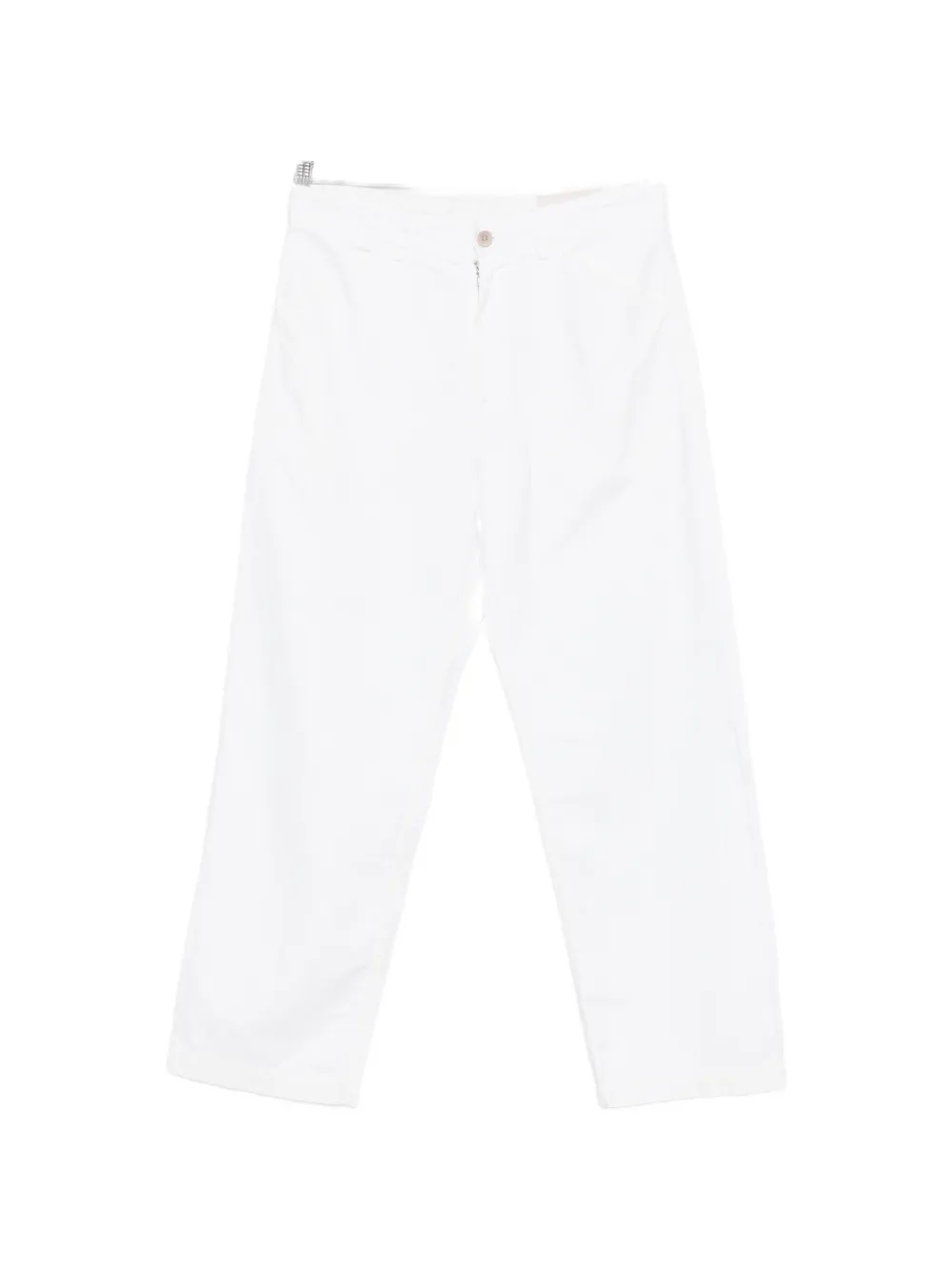 original vintage style belt loops trousers - Bianco