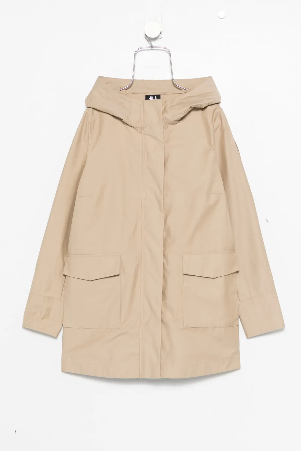 bomboogie hooded pocketed jacket - Nude