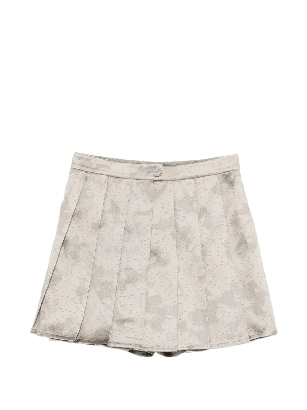 Emporio Armani button pleated mini skirt - Toni neutri
