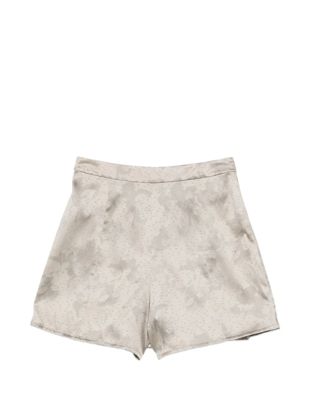  Emporio Armani Button Pleated Mini Skirt - Neutrals 
