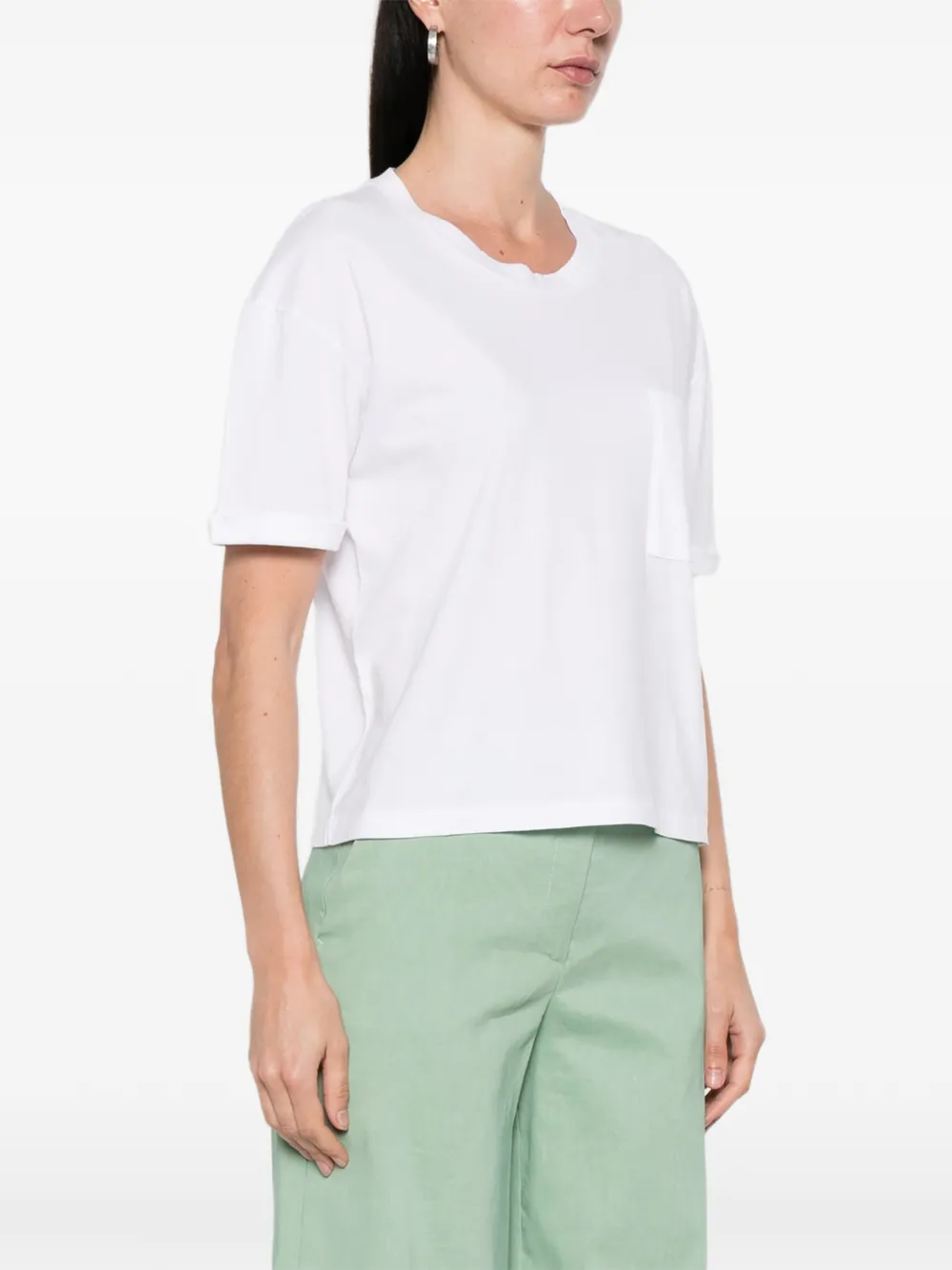  Base Chest-pocket T-shirt - White 