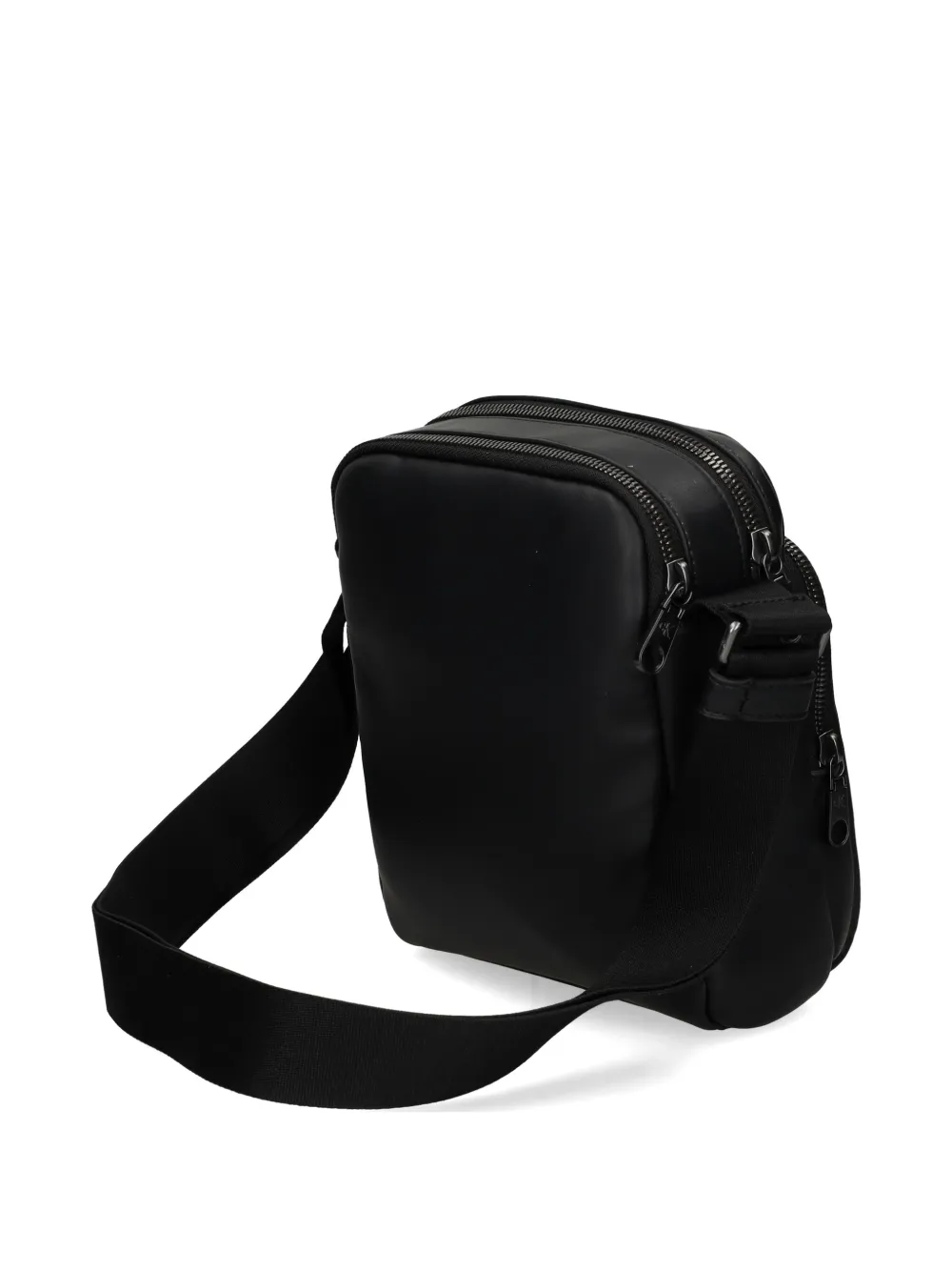  Calvin Klein Logo Zip Messenger Bag - Black 