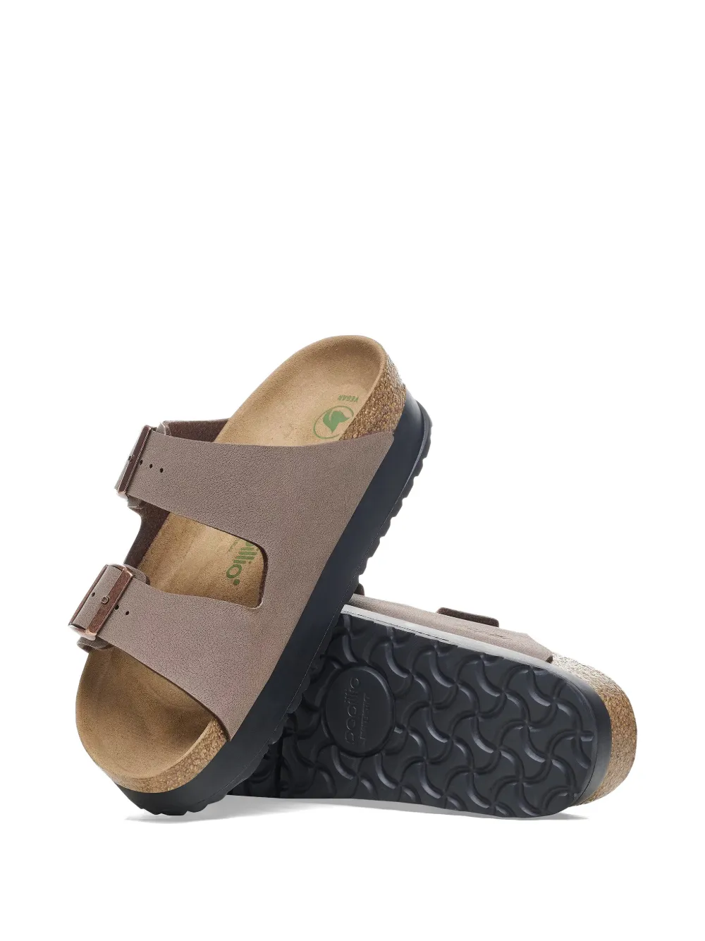 Birkenstock Arizona platform sandals Beige