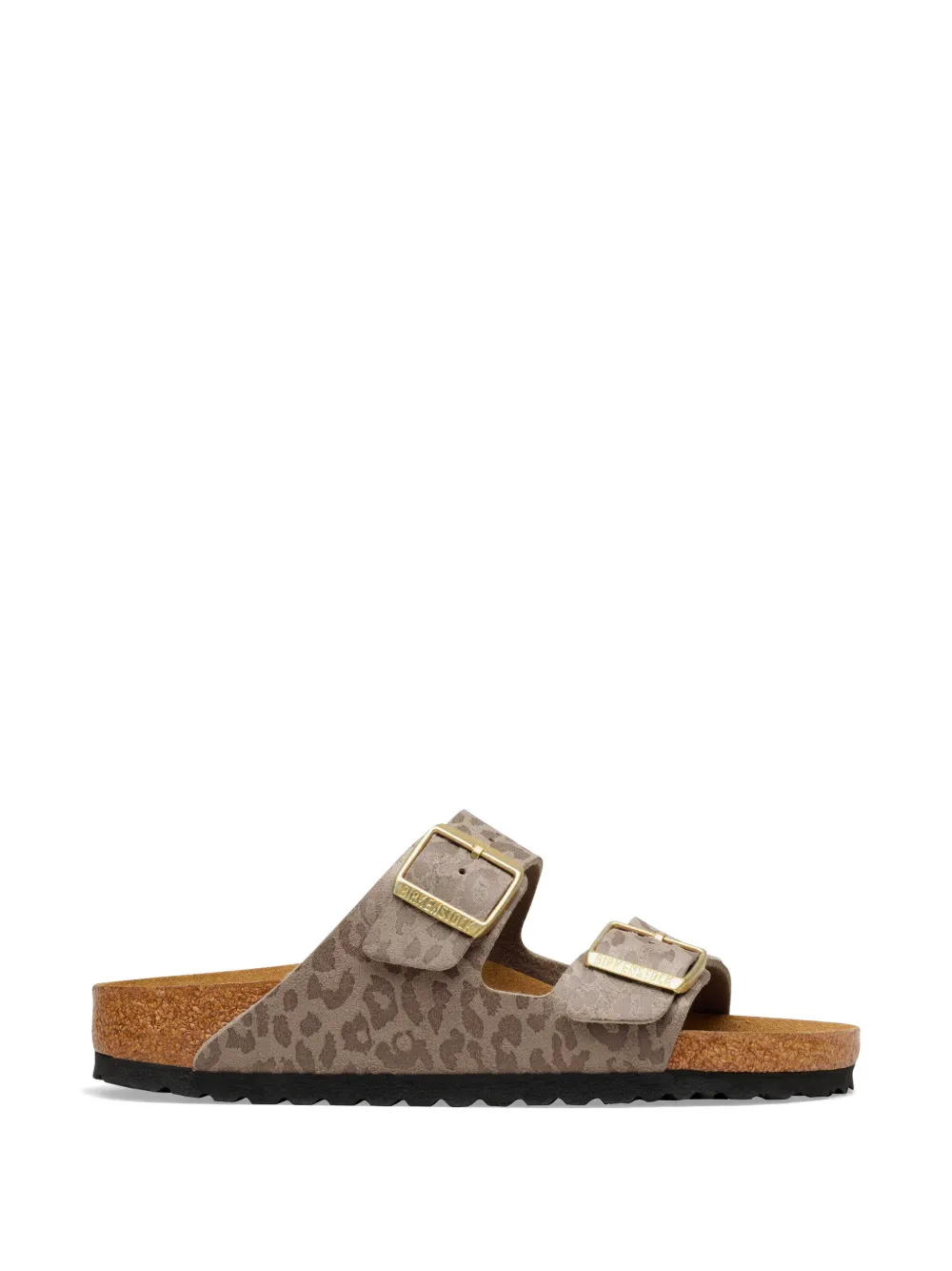 Birkenstock Arizona leopard-print sandals Beige