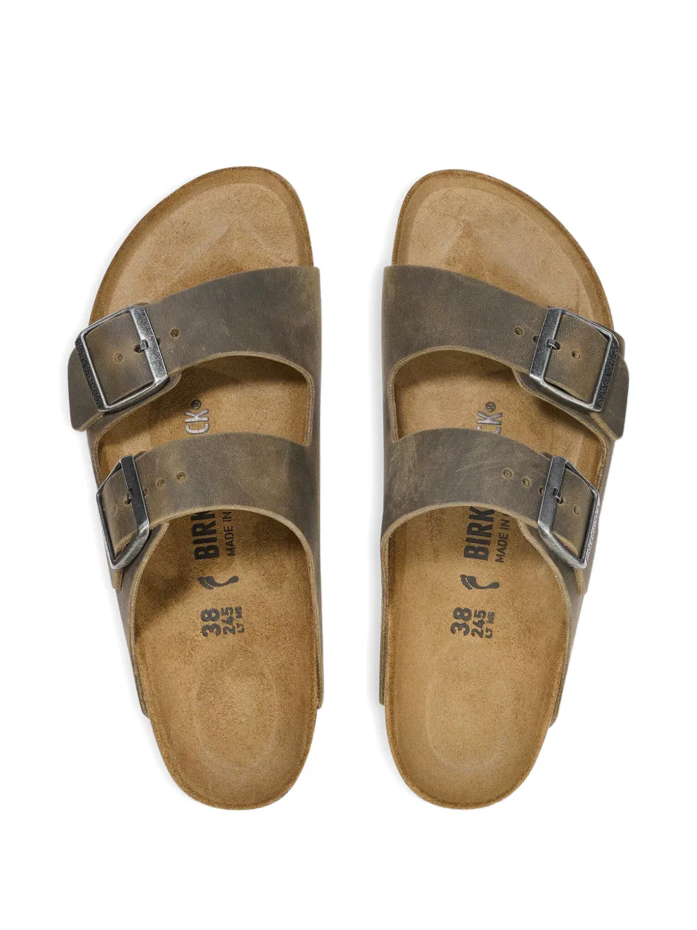 Birkenstock Arizona buckled leather sandals Bruin