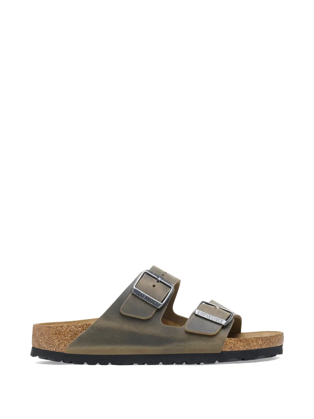Birkenstock Arizona buckled leather sandals - Marrone