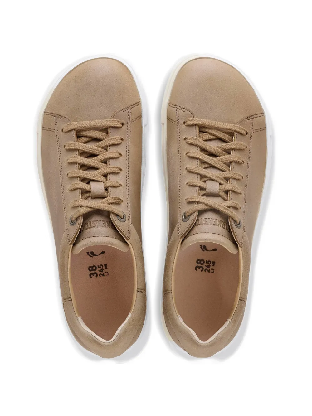 Birkenstock Bend Low leather sneakers Beige