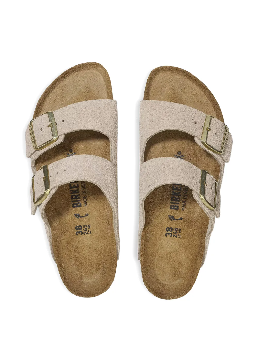 Birkenstock Arizona buckle-fastening sandals Beige