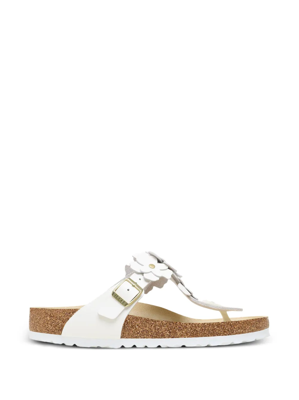 Birkenstock Gizeh flower-appliqué sandals - Weiß