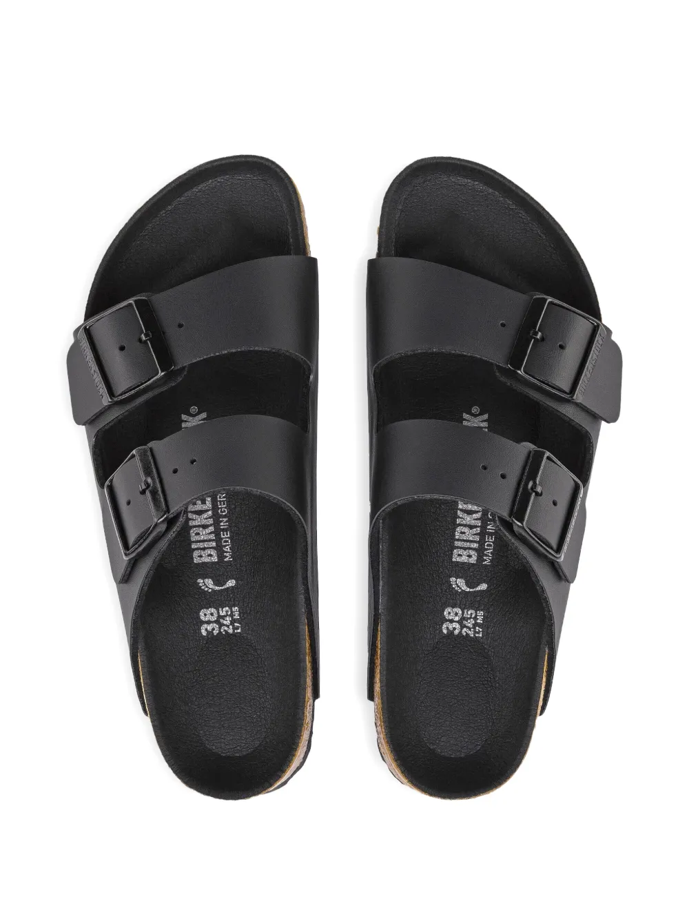 Birkenstock Arizona buckle-fastening sandals Zwart