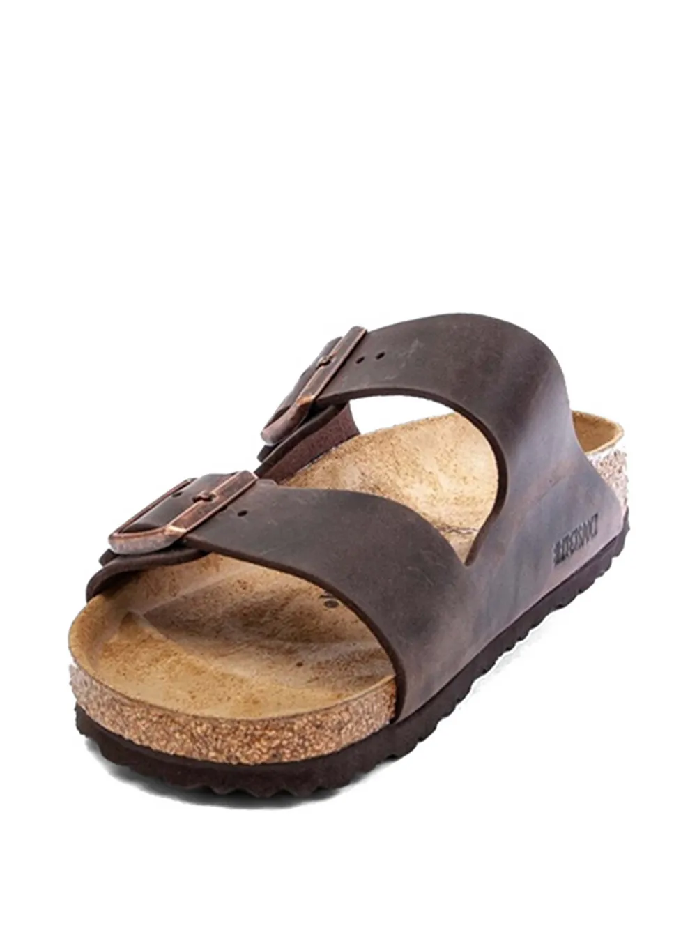 Birkenstock Arizona leren sandalen Bruin