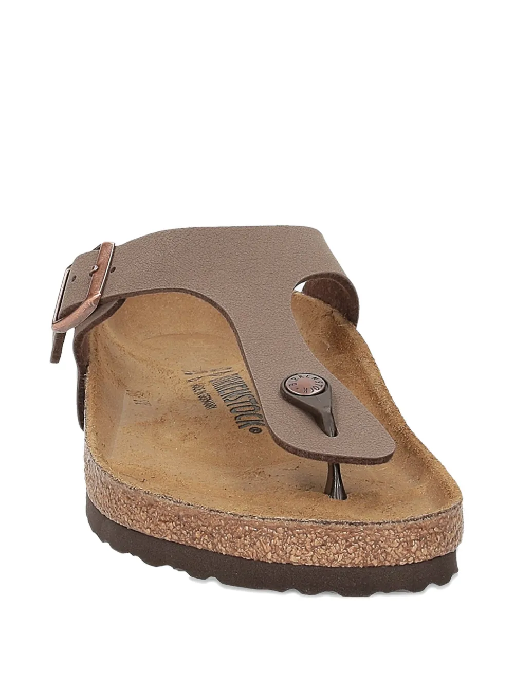 Birkenstock Gizeh sandalen met gespsluiting Beige