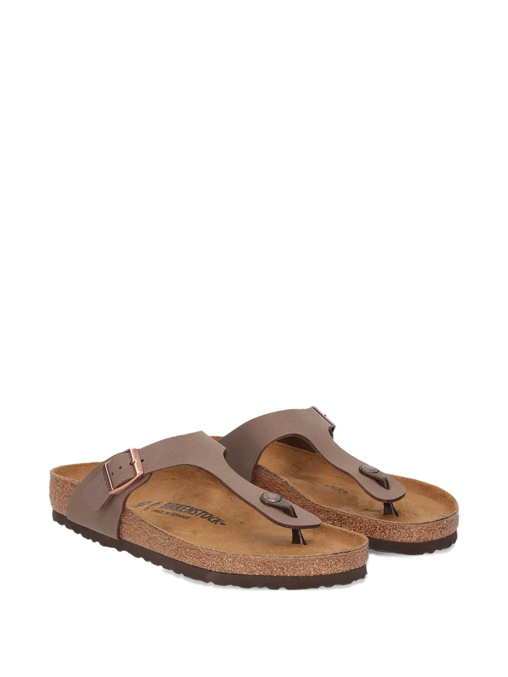 Birkenstock Gizeh sandalen met gespsluiting Beige