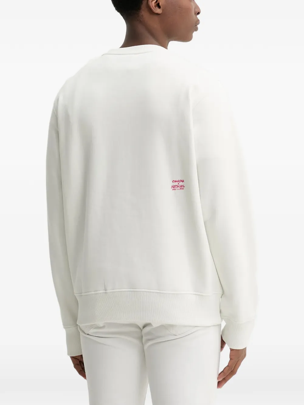 Herschel Supply Co. Sweater met logoprint Wit