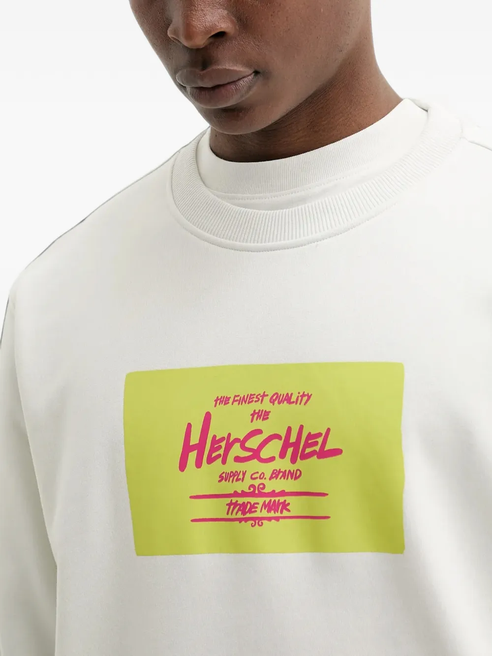Herschel Supply Co. Sweater met logoprint Wit