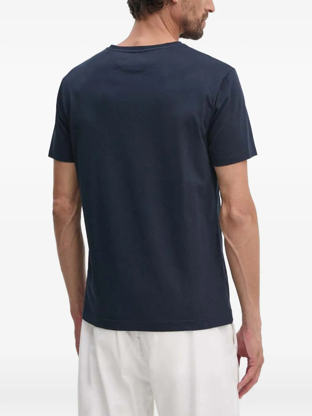 Hackett London T-shirt met geborduurd logo Blauw