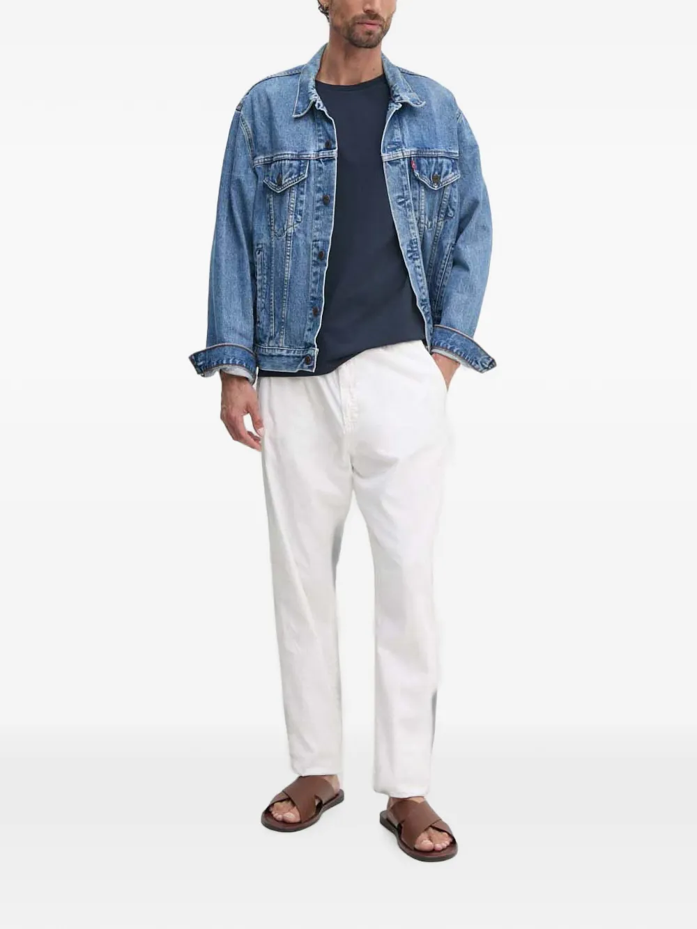 Hackett London T-shirt met geborduurd logo Blauw