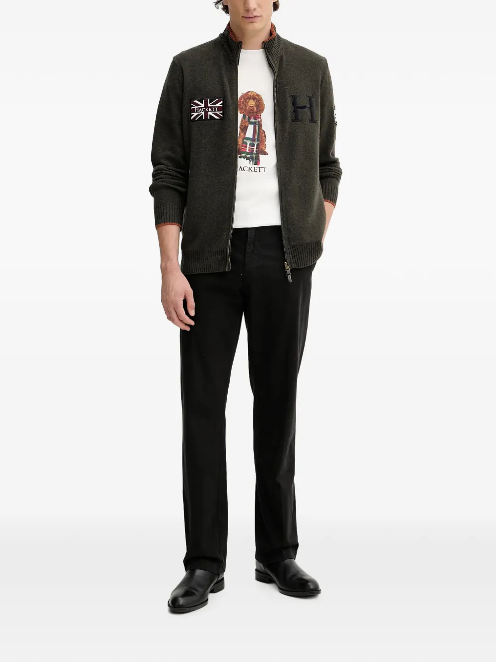 Hackett London graphic-print T-shirt Wit