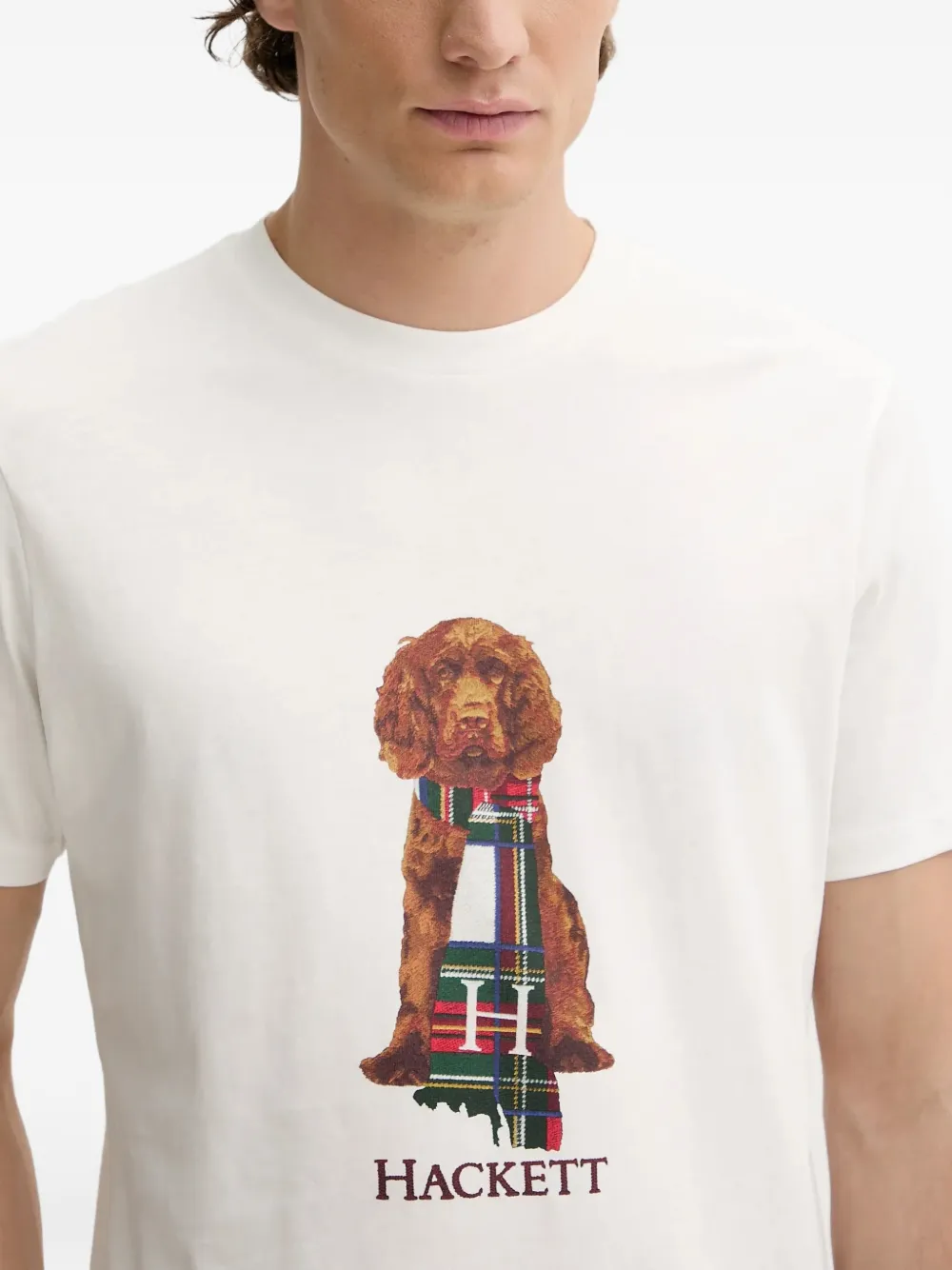 Hackett London graphic-print T-shirt Wit