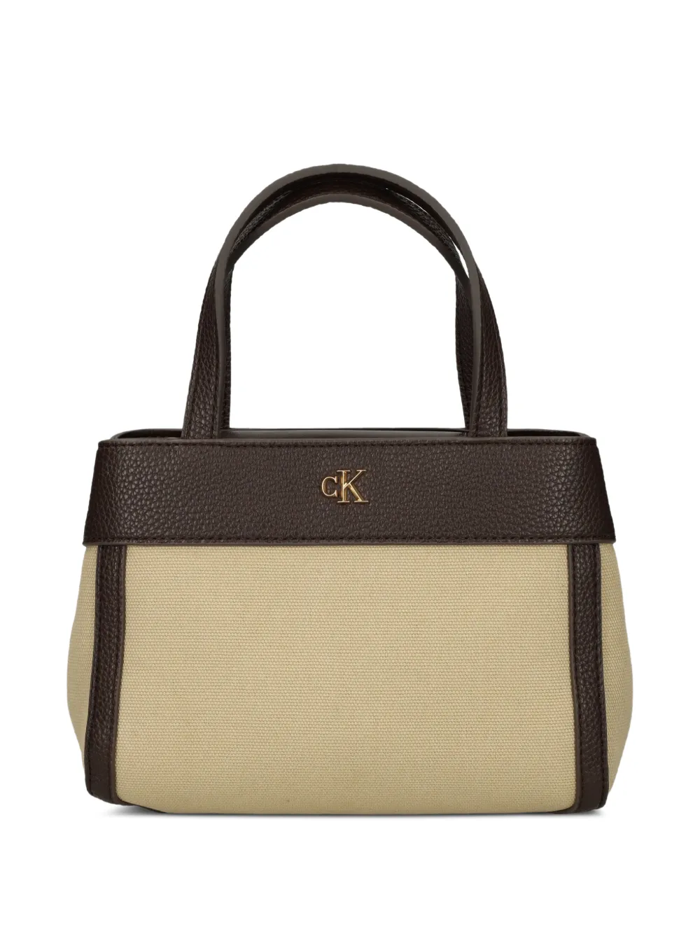 Calvin Klein logo-plaque tote bag - Toni neutri