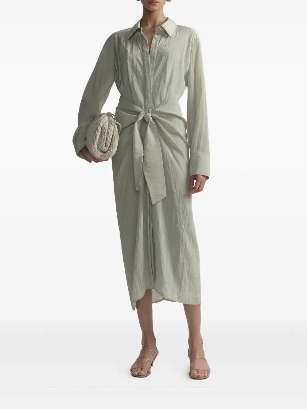  A.l.c. Tie-waist Dress - Green 
