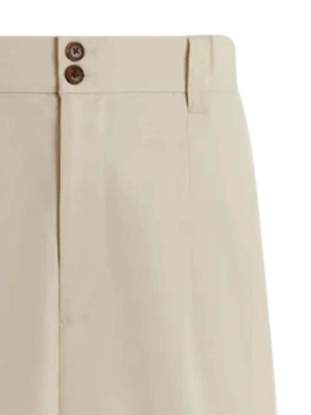 Varley Tansy geplooide shorts Beige