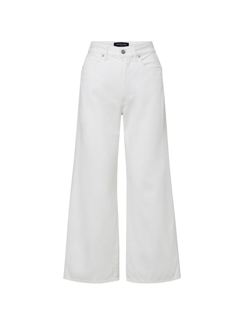Veronica Beard Taylor cropped wide jeans - Bianco