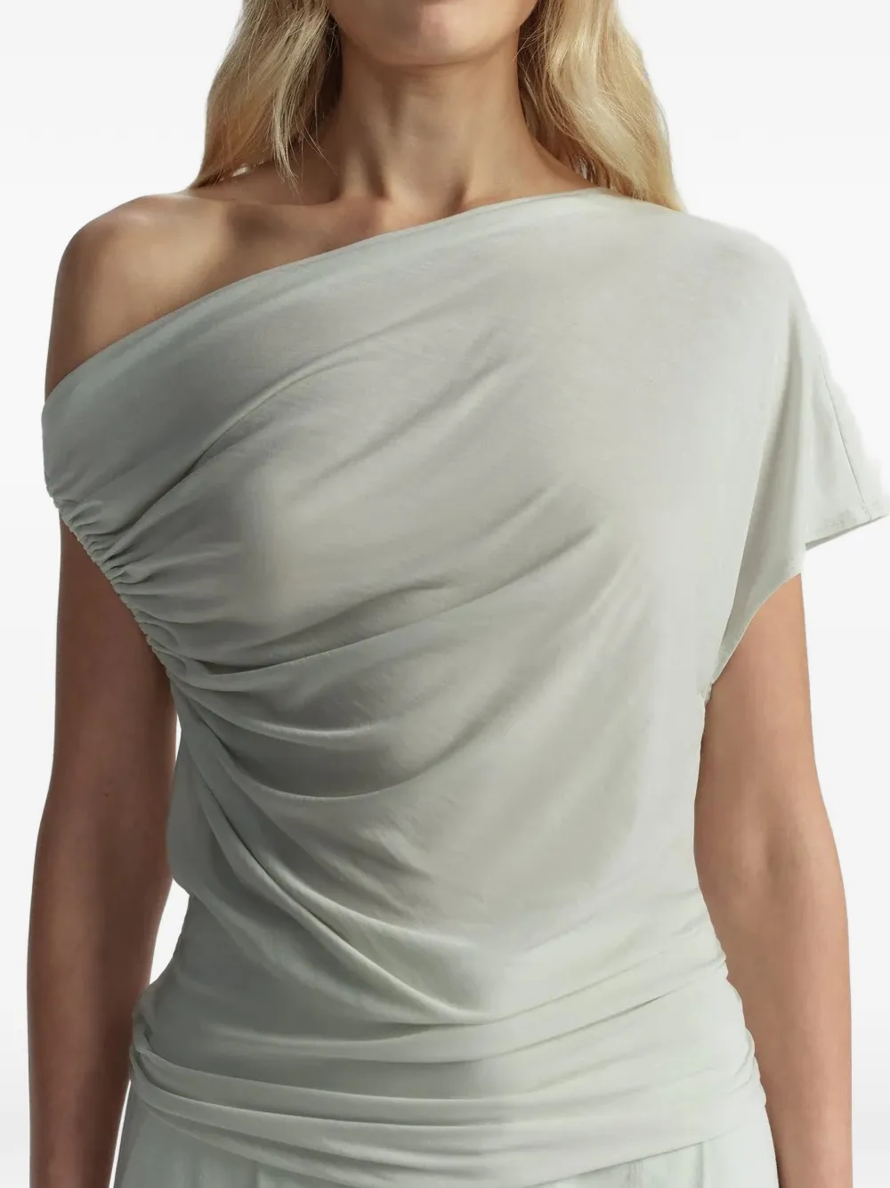  A.l.c. Draped One-shoulder Tee - Green 