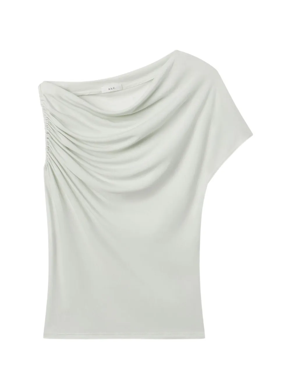 A.L.C. draped one-shoulder tee - Verde