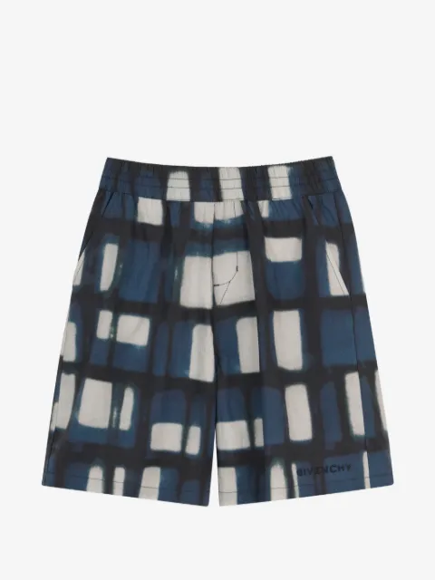 Givenchy Kids check-print shorts