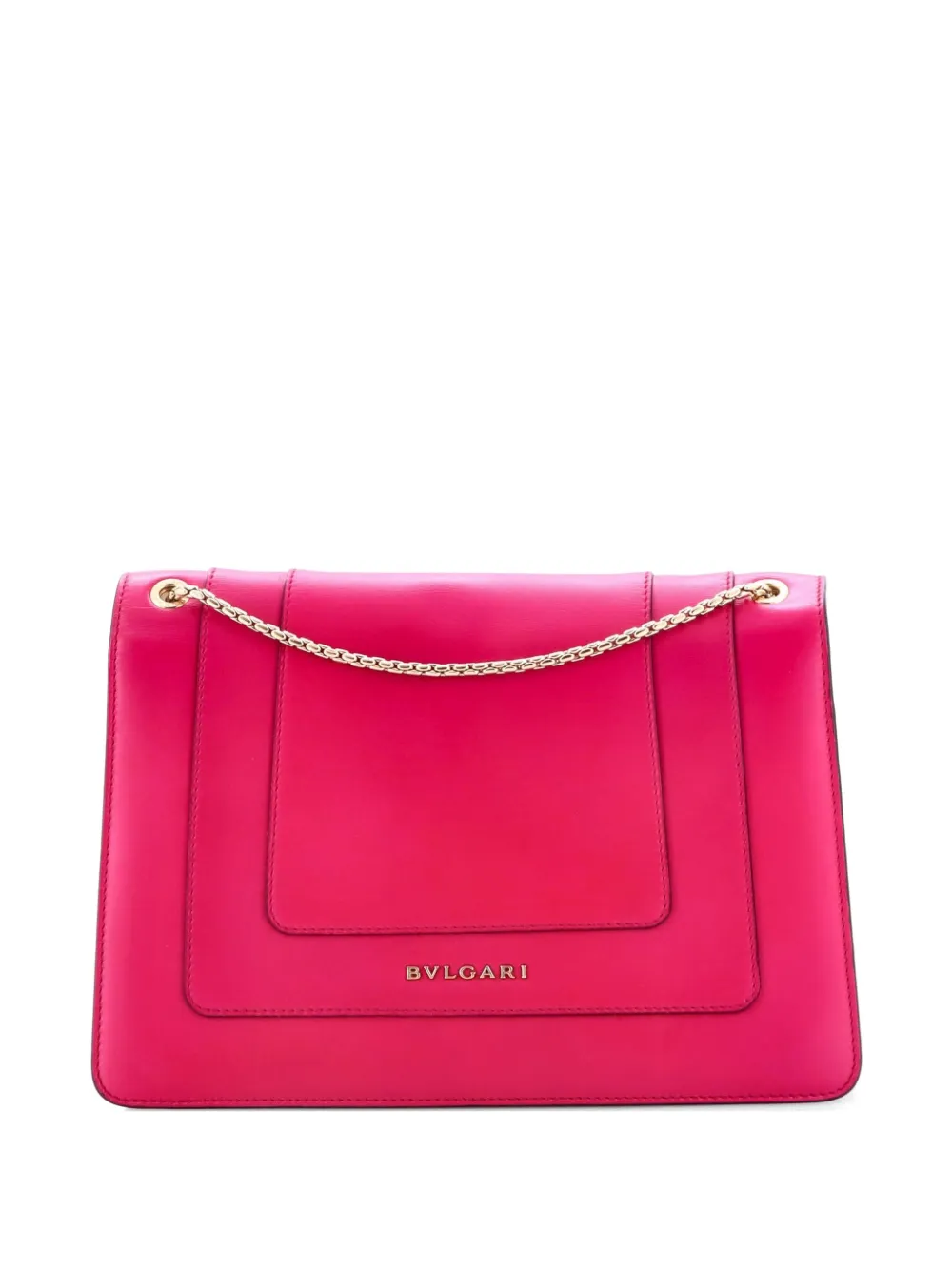  Bvlgari Pre-owned Serpenti Forever Leather Medium Shoulder Bag - Pink 