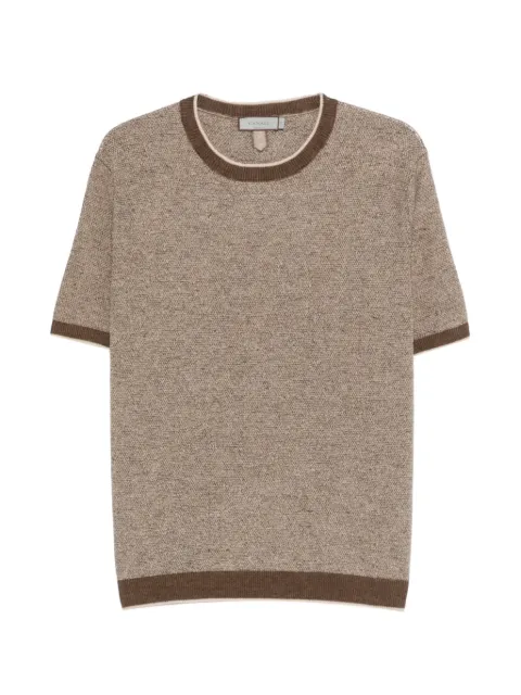 Canali trimmed short-sleeve T-shirt