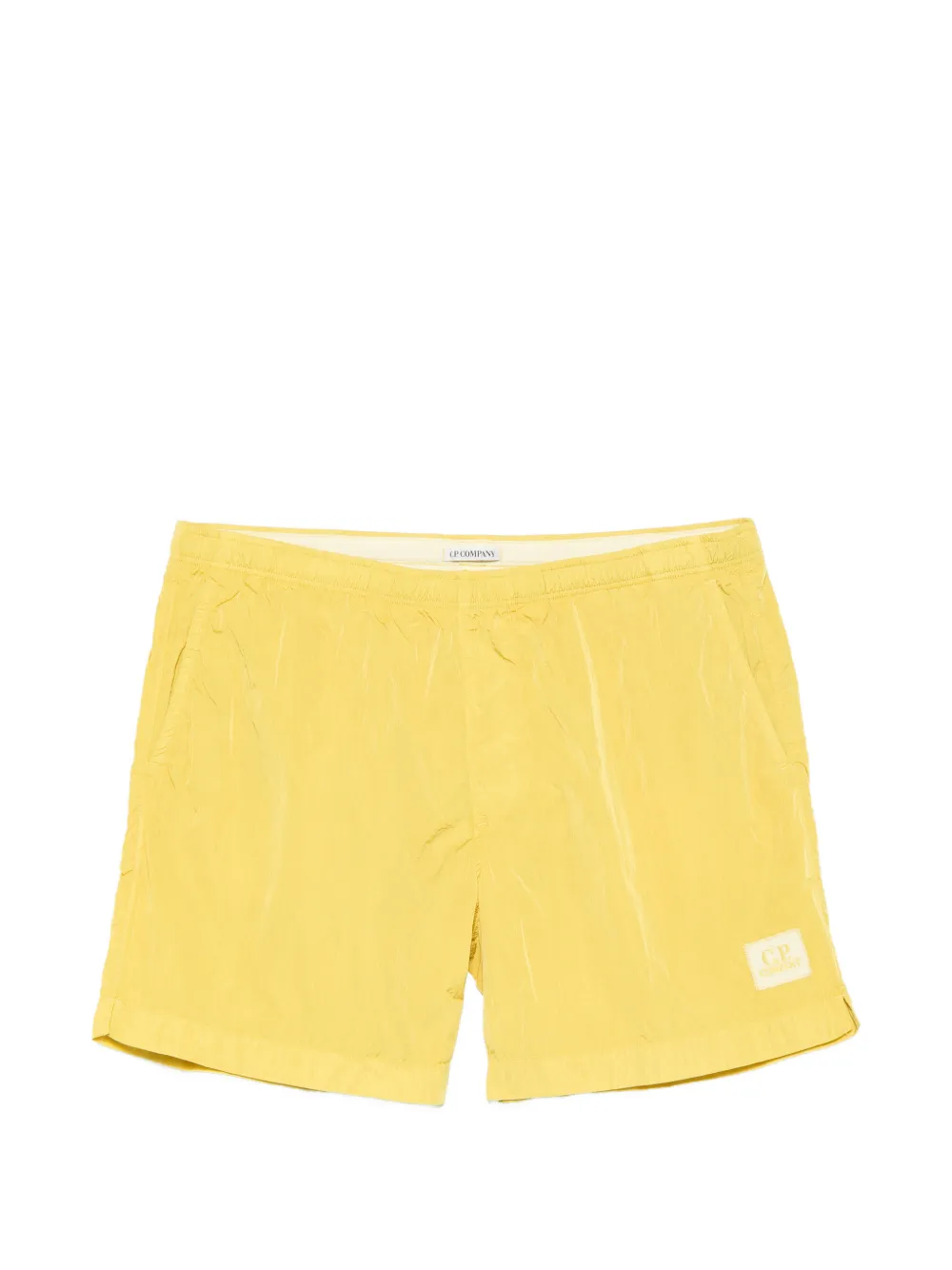 C.P. Company logo-patch swim shorts - Giallo