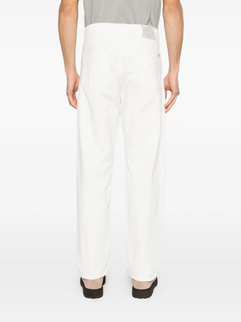 C.P. Company Bull denim broek met zijnaden Wit