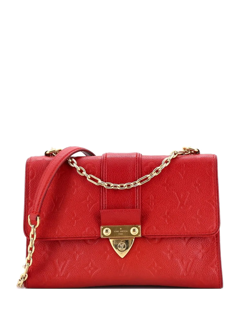 Louis Vuitton Pre-Owned Saint Sulpice Handbag Monogram Empreinte Leather PM crossbody bag - Rosso