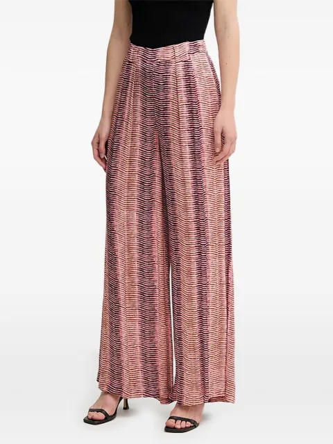 Hoss Intropia all over-patterned pleated trousers