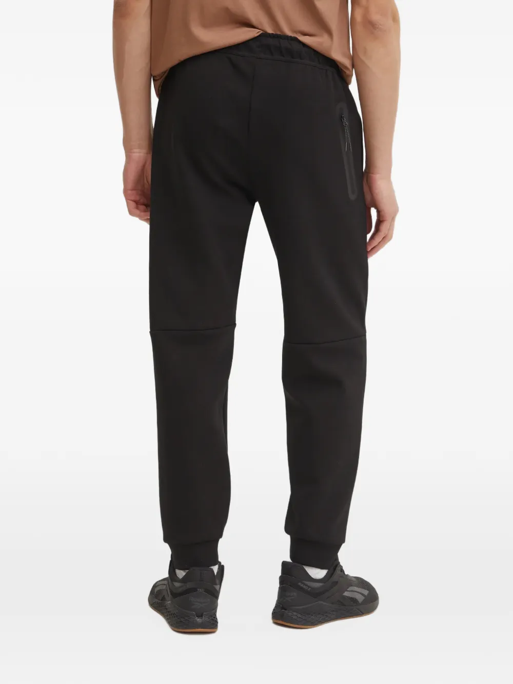 Hummel Tech logo-print drawstring track pants Zwart